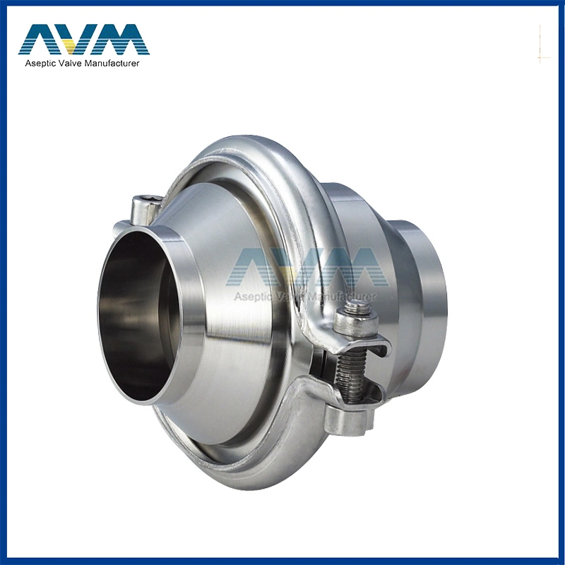 SS304 Stainless Steel Sanitary Check Valve with Spring Union Type