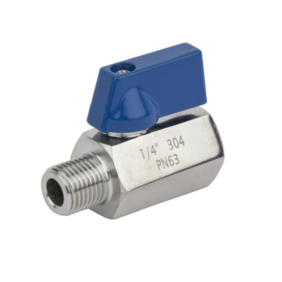 Sanitary Female Male Pn63 Stainless Steel Mini Ball Valve