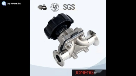 Stainless Steel Clamp Manual Sanitary Diaphragm Membrane Valve (JN-DV1007)